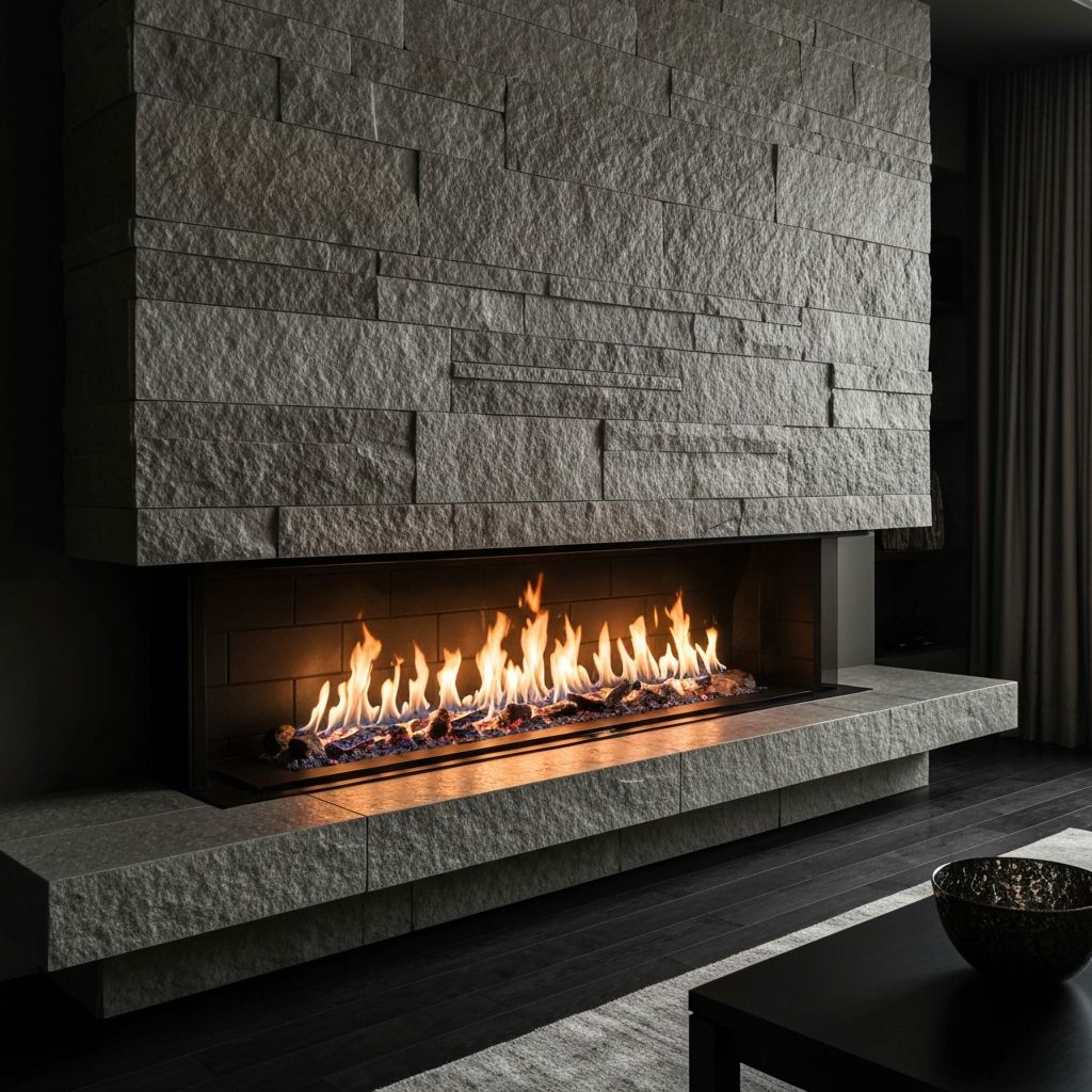 Luxury custom fireplace
